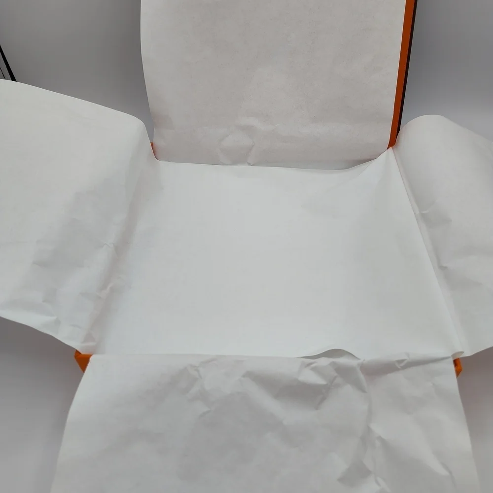 Hermès Paris Empty Orange Gift Box w/ Tissue | Luxury Packaging Storage Display